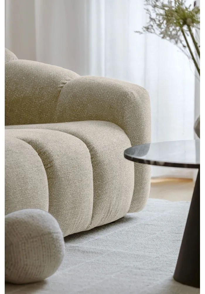 Bézs sarokkanapé (jobb oldali-L alakú) Shell – Miuform