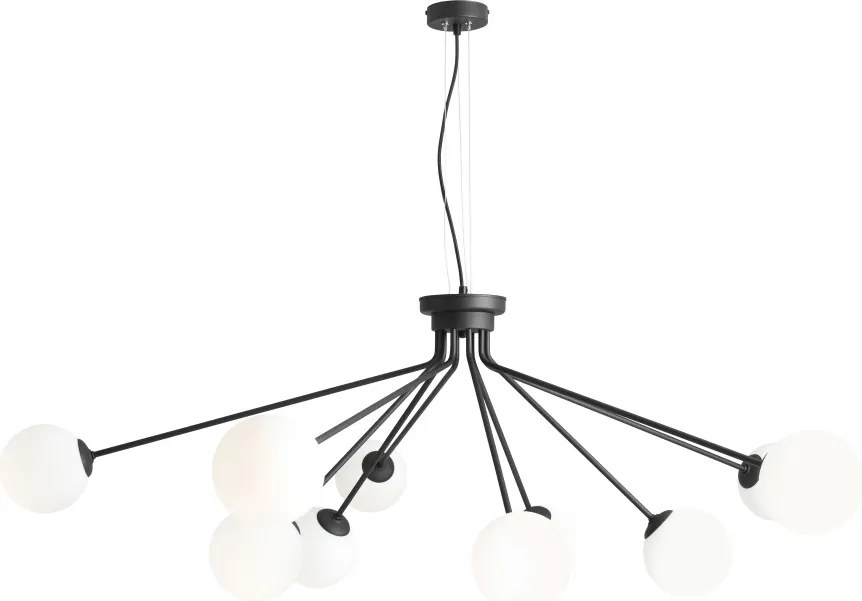 ALDEX 1082M1 HOLM Többágú Függesztett Lámpa Fehér, Fekete E14 IP20