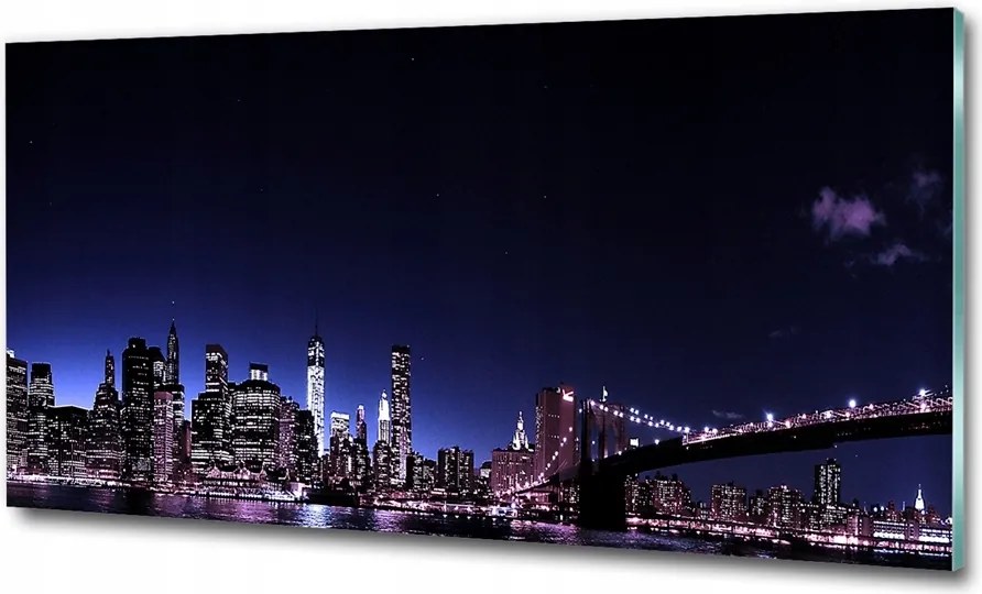 Fotó üvegkép Színes Chicago 100x70