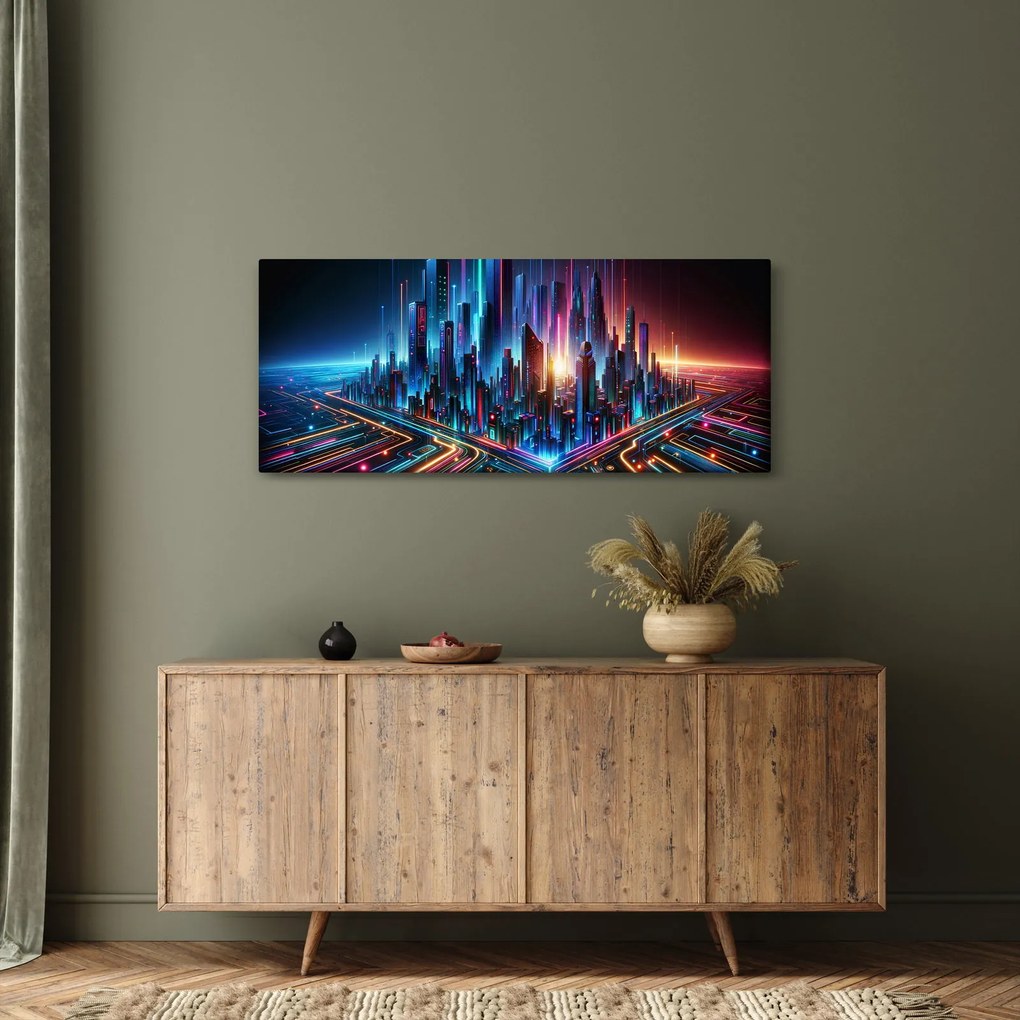 Kép - A jövő városa (120x50 cm)