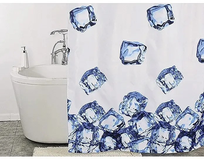 Zuhanyfüggöny - ICE CUBE - Impregnált textil - 180 x 200 cm