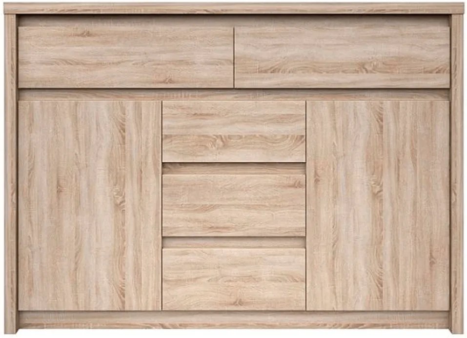 Komód, DTD laminált, tölgy sonoma, NORTY TYP 10