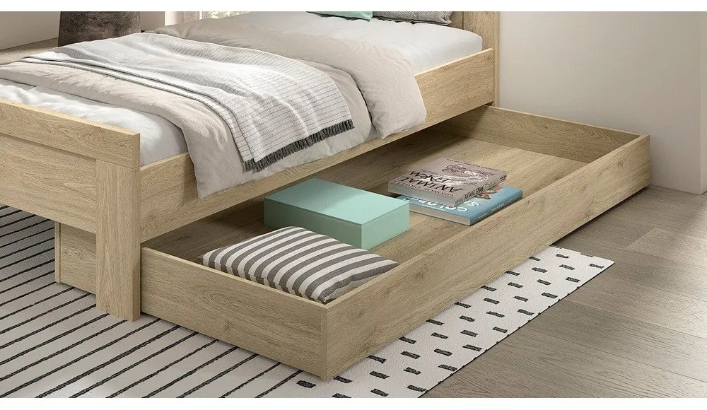 Natúr színű gyerekágy alatti fiók 90x200 cm Sam – Vipack