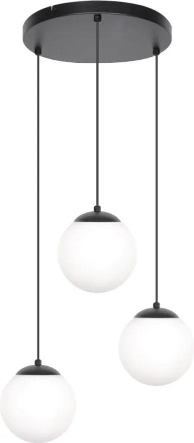 KAJA K-4746 CAMINA Többágú Függesztett Lámpa Fekete E27 IP20