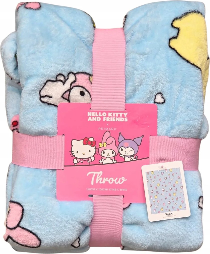 Hello Kitty Ágytakaró Hello Kitty and Friends 120 x 150