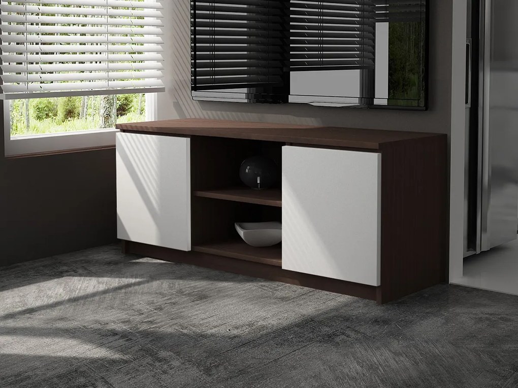 TV asztal Darian (wenge + fehér). Akció -13%. 1068682