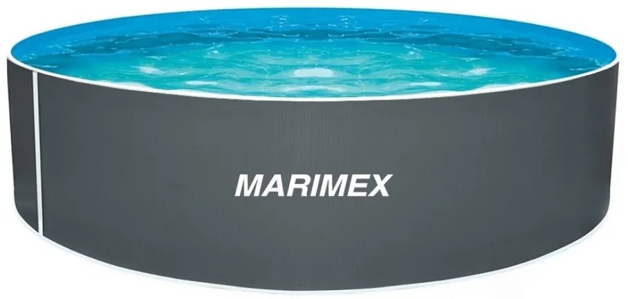 Marimex Orlando medence 3,66 x 0,91 m SZÜRKE + Olympic szkimmer (tömlők és létra nélkül)