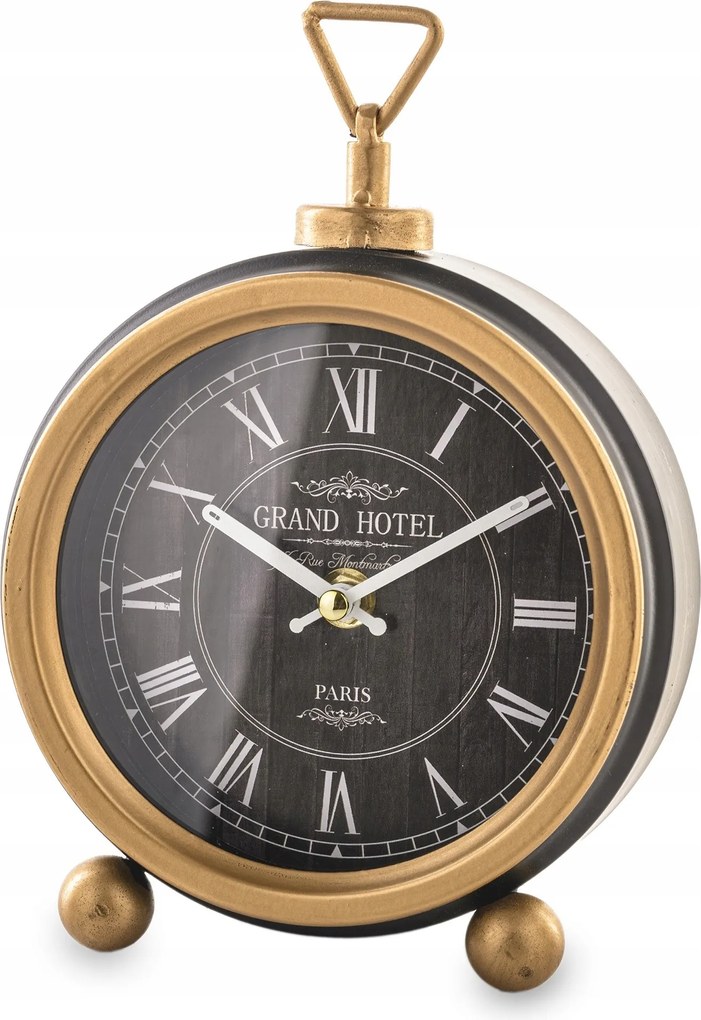 Álló Óra Fekete Arany Retro Dekoráció