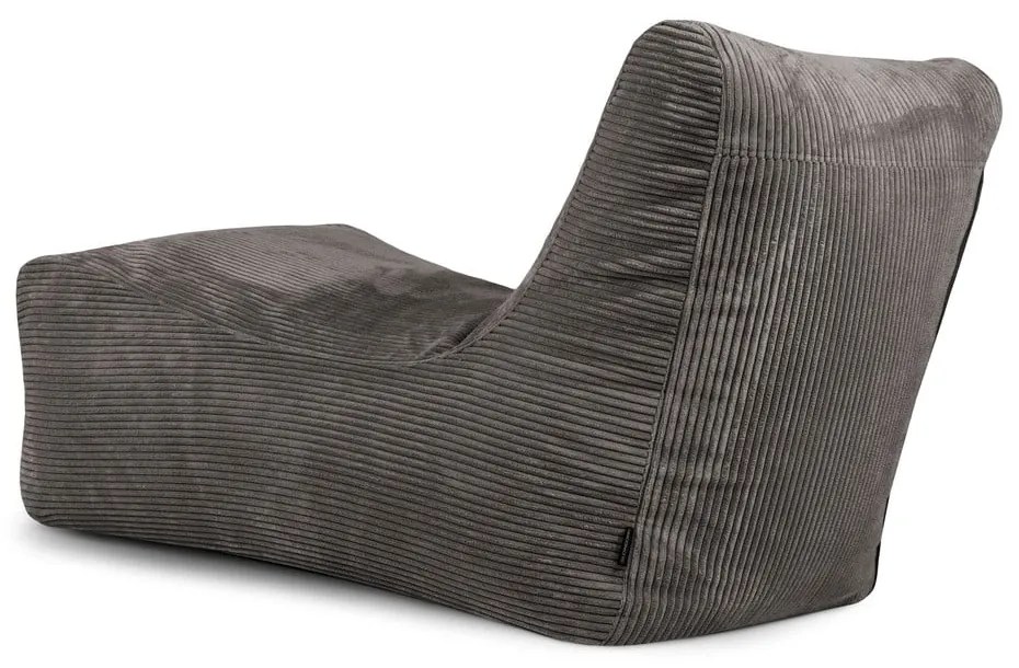 Zöld kordbársony babzsákfotel Lounge – SLOWDOWN