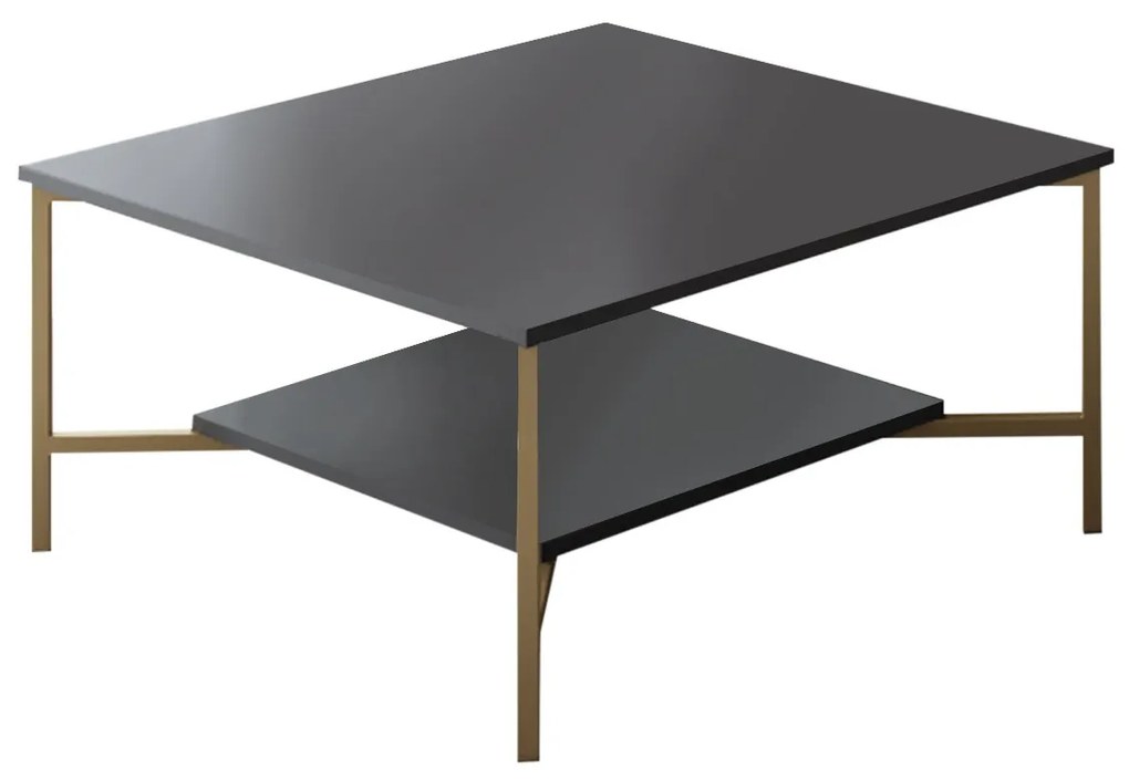 Dohányzóasztal Golden (antracit + fekete). 1072948