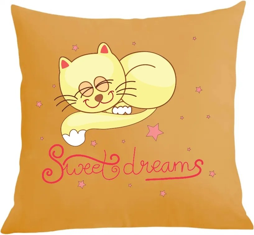 Párna párnahuzat Sweet Dreams Cica