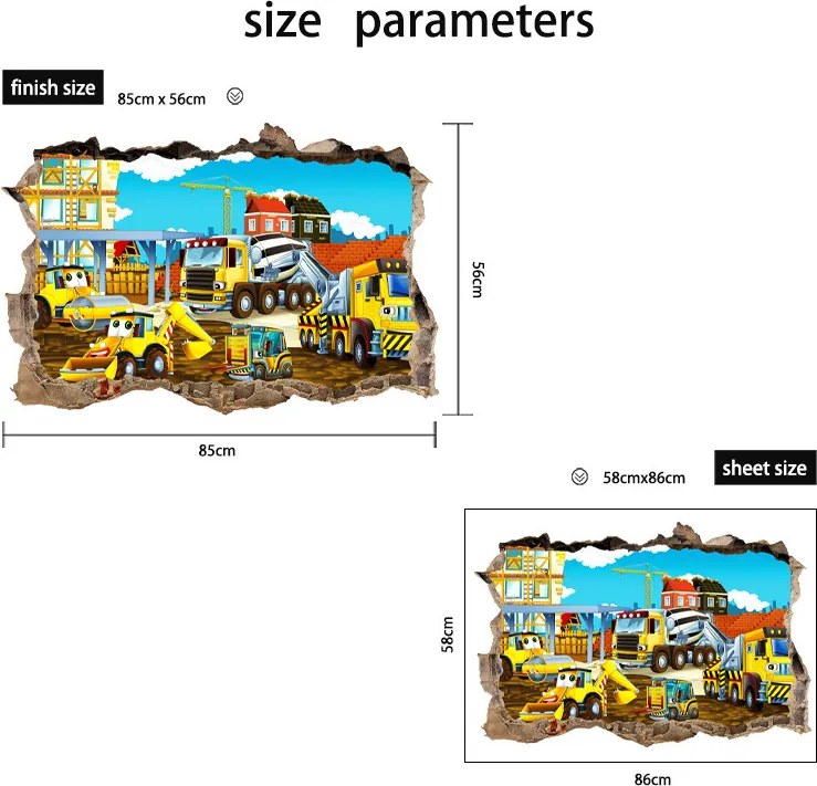 PIPPER | Falmatrica "Építési terület" 56x85 cm