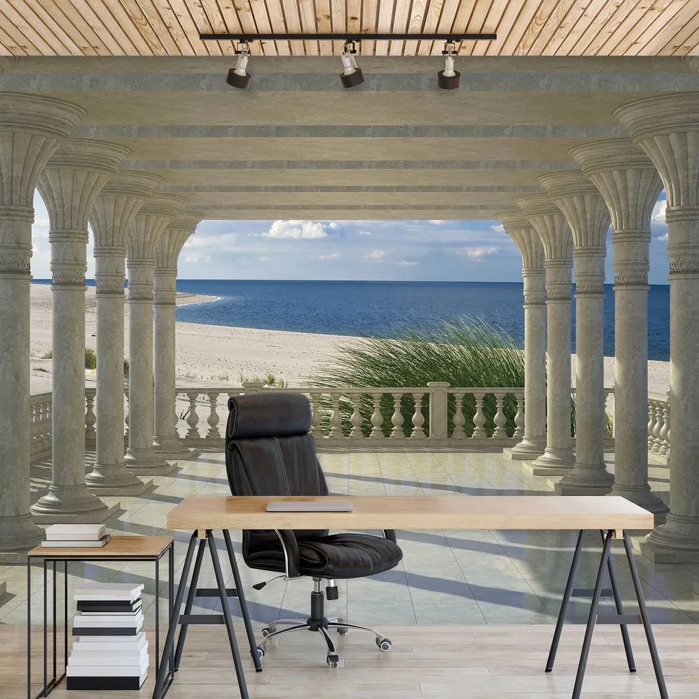 Fotótapéta - Strand, tenger, homok és táj (152,5x104 cm)