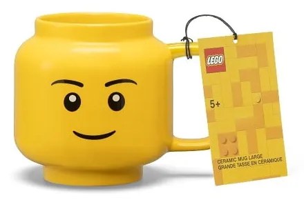 Sárga kerámia gyerek bögre 530 ml Head – LEGO®