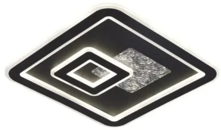 LED Dimmelhető mennyezeti lámpa LED/110W/230V fekete + távirányítás