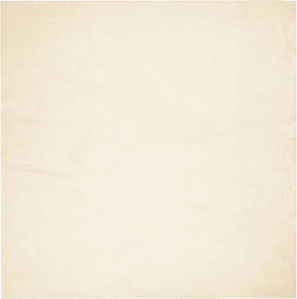 vidaXL HUARTE krémszínű rövid szálú puha és mosható szőnyeg 200x200 cm