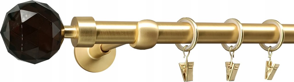 Függönykarnis 19mm Arany Matt 320cm Crystal Brown