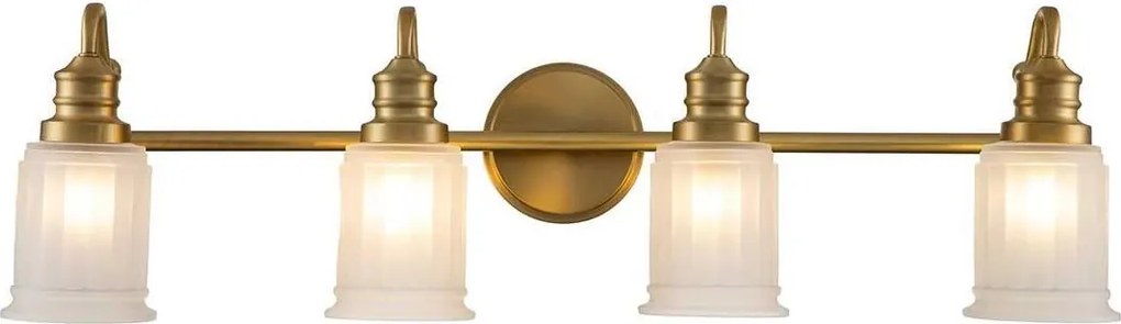 Quoizel QZ-SWELL4-BB-BATH-LED Fürdőszobai fali lámpatest SWELL 4xG9/3W/230V IP44 arany