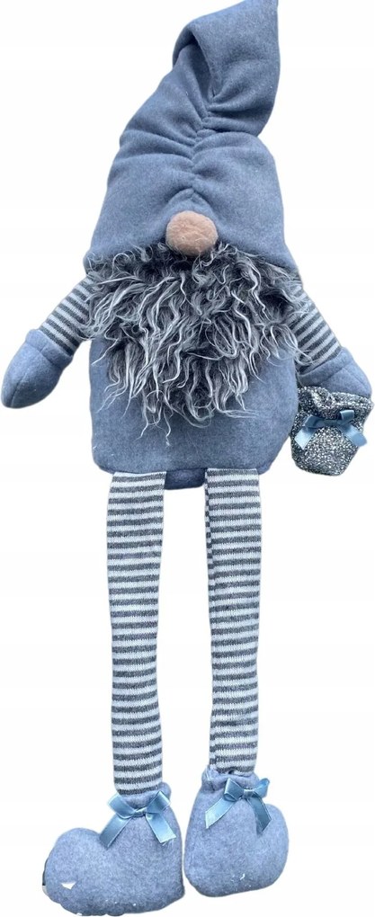 Karácsonyi manó hamuszürke karácsonyi dekoráció 60 cm manó