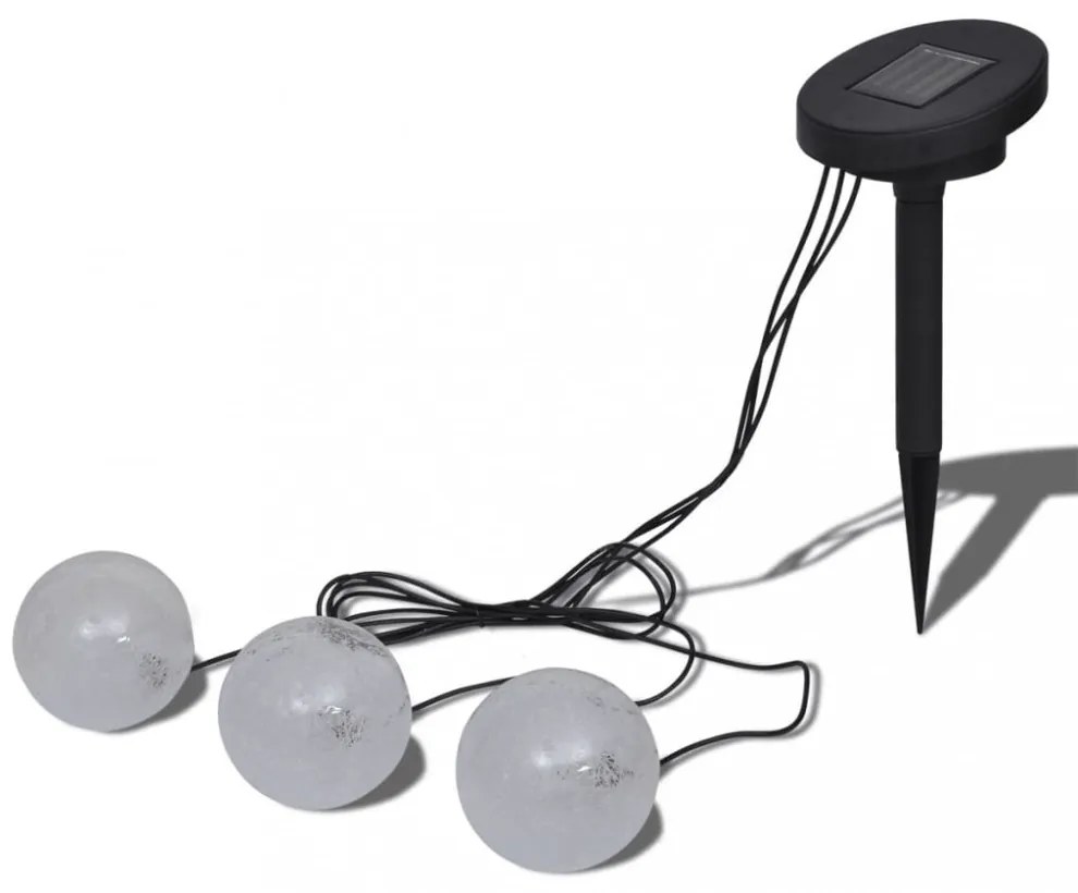 Solar Bowl 3 LED Lebegő Labda Úszómedencéhez / kültéri lámpa
