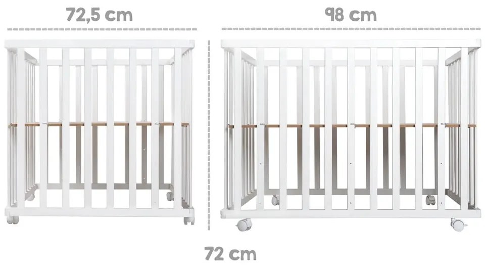 Fehér járóka 100x75 cm Roba style – Roba