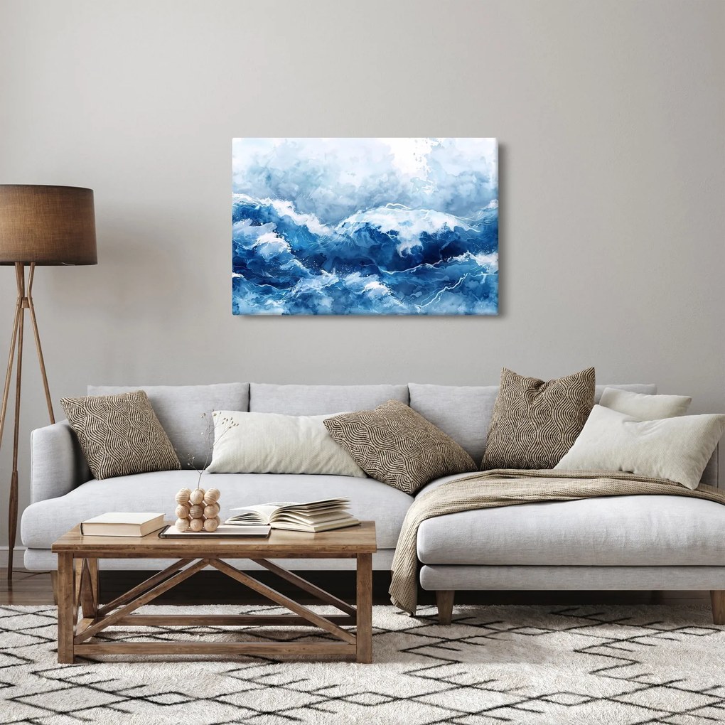 Kép - A tenger illusztrációja (90x60 cm)