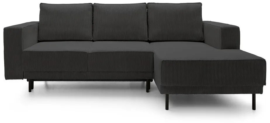 Sarokkanapé Rodriguez mini (J) (sötétszürke + fekete). 1099134
