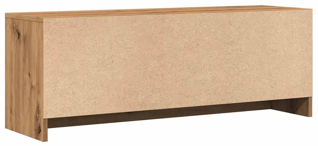 kézműves tölgy színű szerelt fa TV-szekrény 102x30x37,5 cm