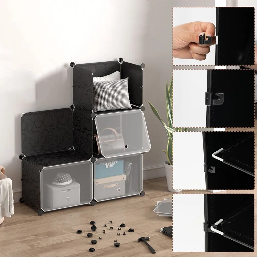 12 rekeszes műanyag cipőtartó oldalsó akasztókkal