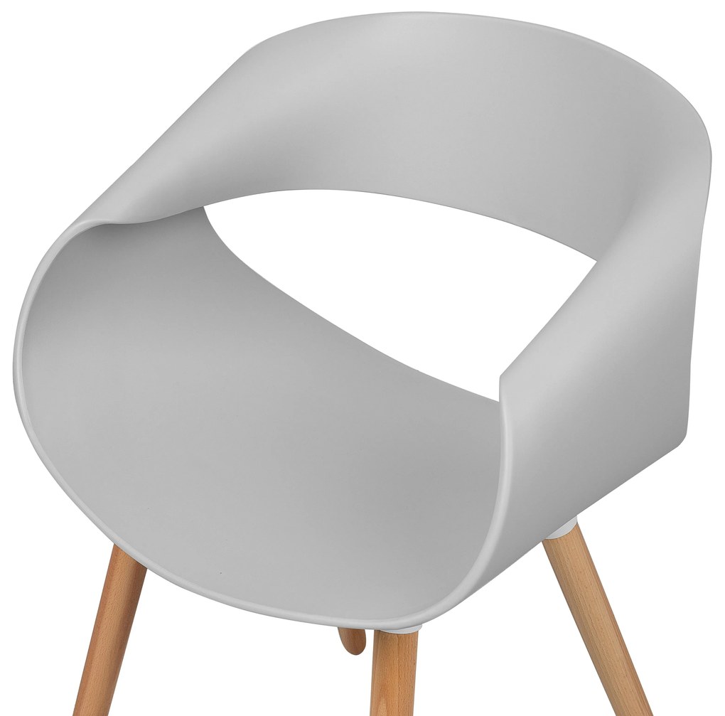 Design 2 Darabos Szürke Szék Szett CHARLOTTE Beliani