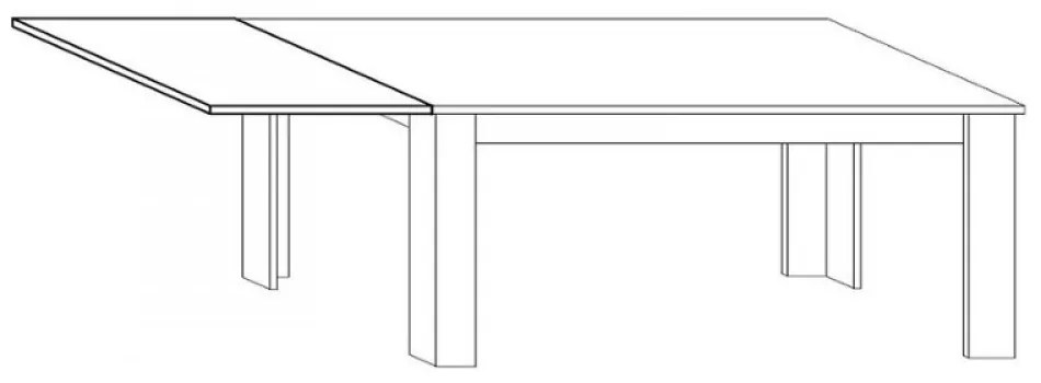 EASY Fehér Bővíthető Étkezőasztal 135-185cm