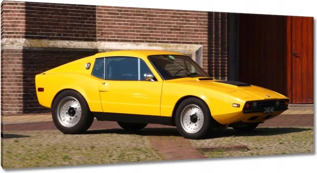Vászonkép 115x55 Sárga sportautó