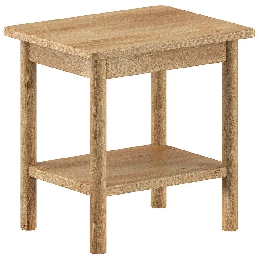 Natúr színű tölgyfa éjjeliszekrény Olive – Vipack