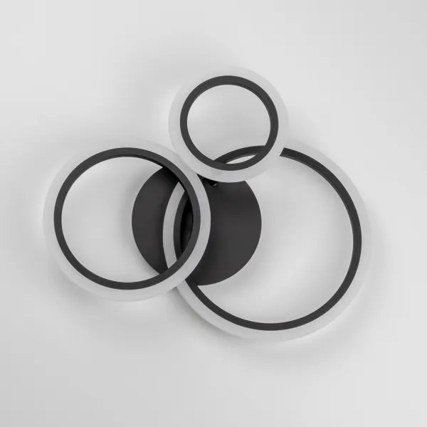 Brilagi - LED Dimmelhető felületre szerelhető csillár ORBITS LED/40W/230V 3000-6500K fekete + távirányító