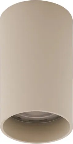 4 darabos modern bézs színű, felületre szerelhető spotlámpa készlet GU10 50mm kerek - Tuba