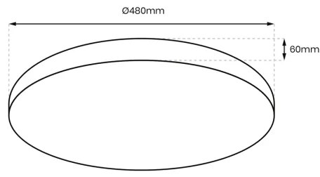 LED Dimmelhető mennyezeti lámpa ALLISTER LED/50W/230V 3000-6000K + távirányító