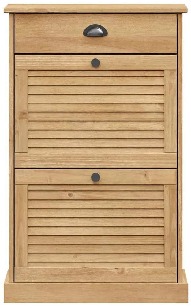 VIGO tömör fenyőfa cipőszekrény 60x35x96 cm