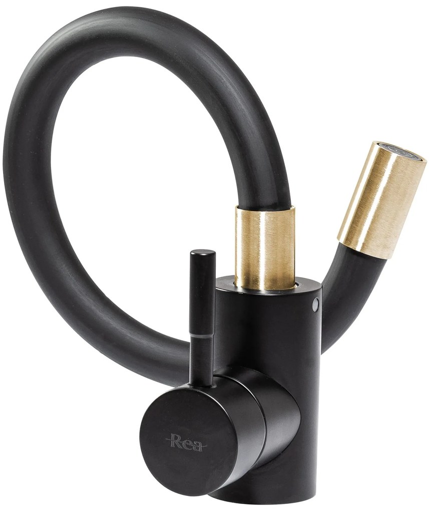 Rea Clever gold black mosogató csaptelep