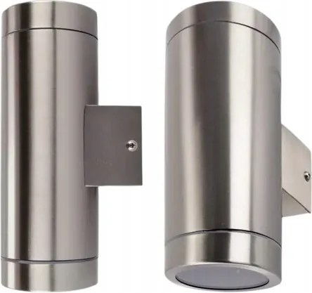 Kerti Fali Lámpa Kültéri Homlokzati 2XGU10 Led Kerti Lámpa Inox