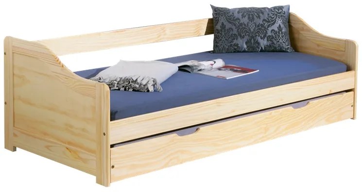 INT-Laura kihúzható, fenyő gyerek ágy (90x200cm) (OUTLET)