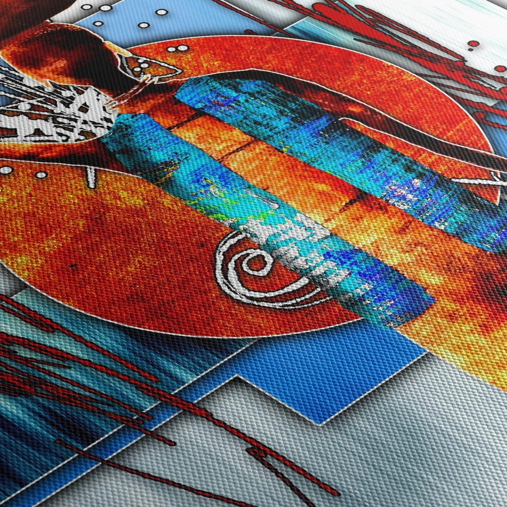 Egy ősi ember képének festménye (70x50 cm)