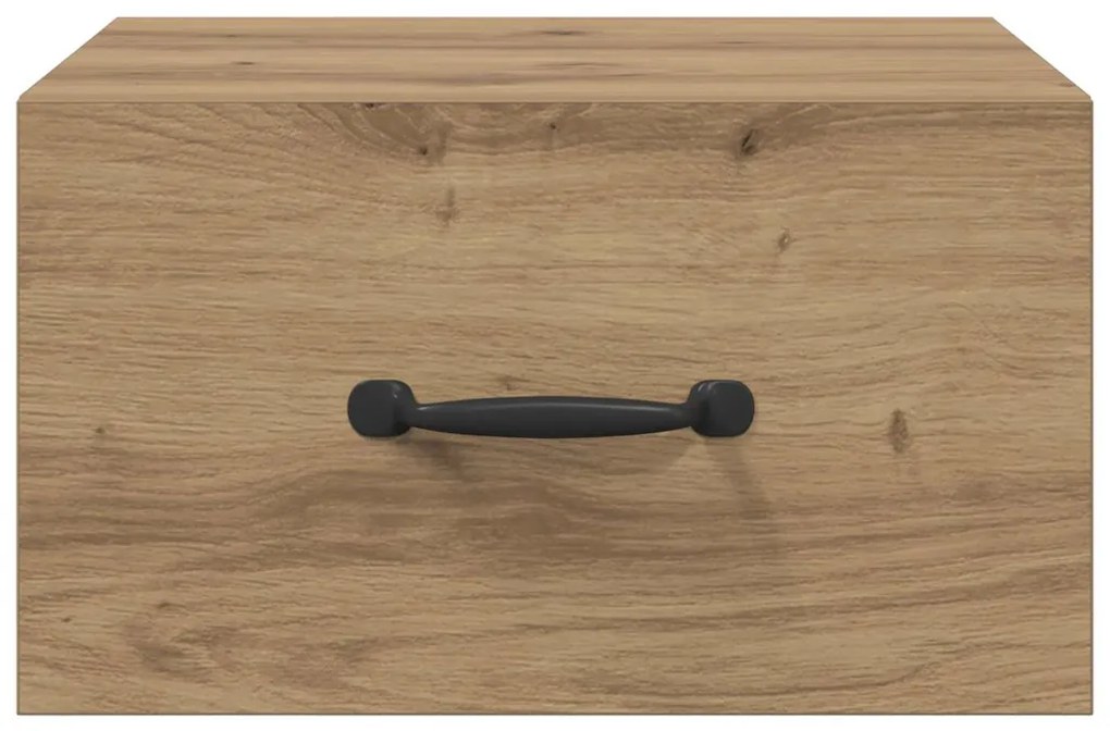 vidaXL Éjjeliszekrény fiókkal Művészi tölgy 35 x 35 x 20 cm Faanyag