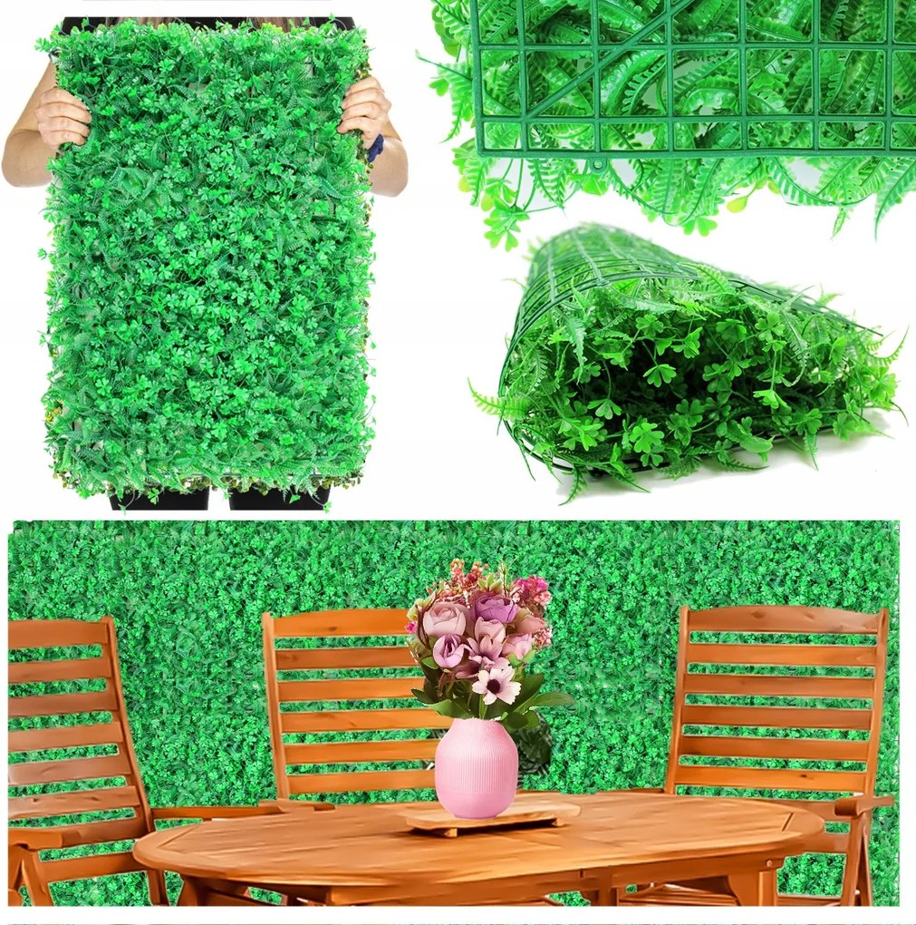 Mesterséges Sövény Borostyán Zöld Fal Erkély Árnyékoló háló Fedél