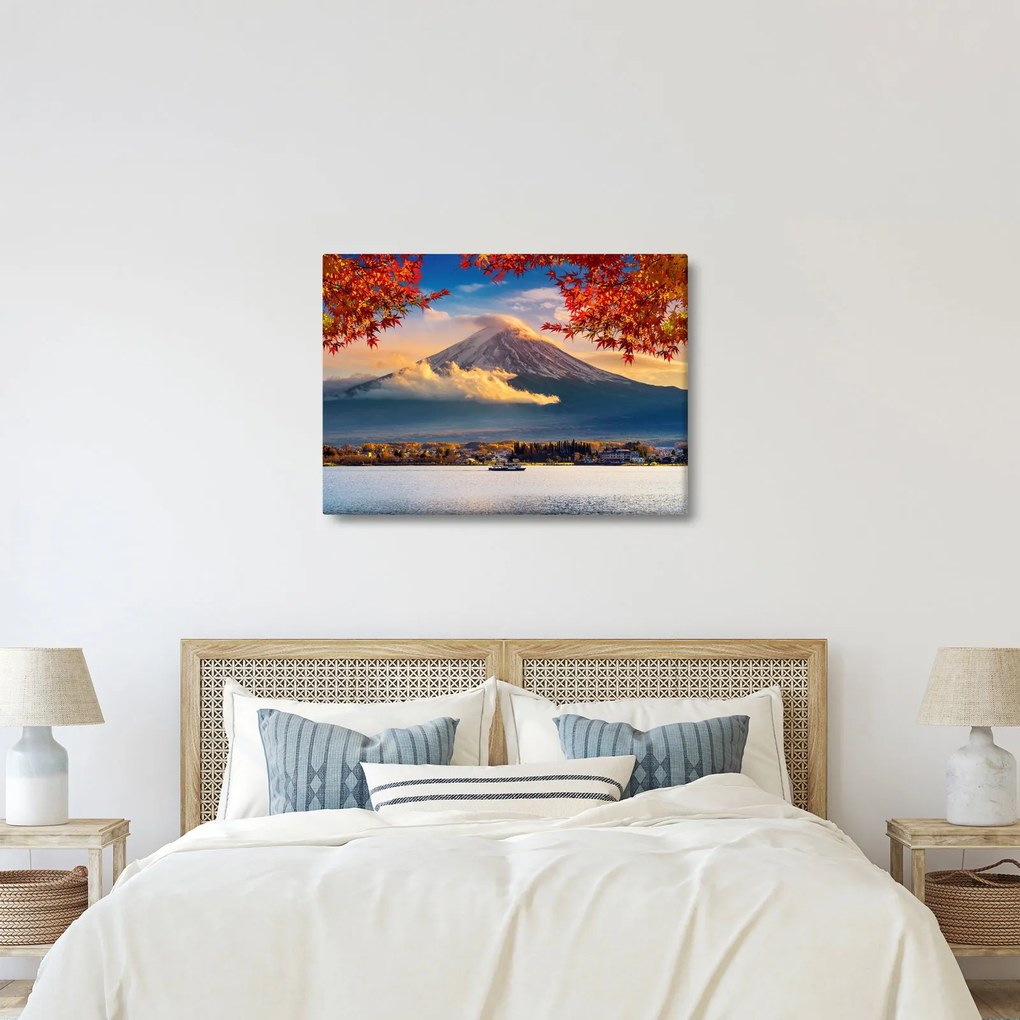 Kép - japán, Fuji hegy (70x50 cm)