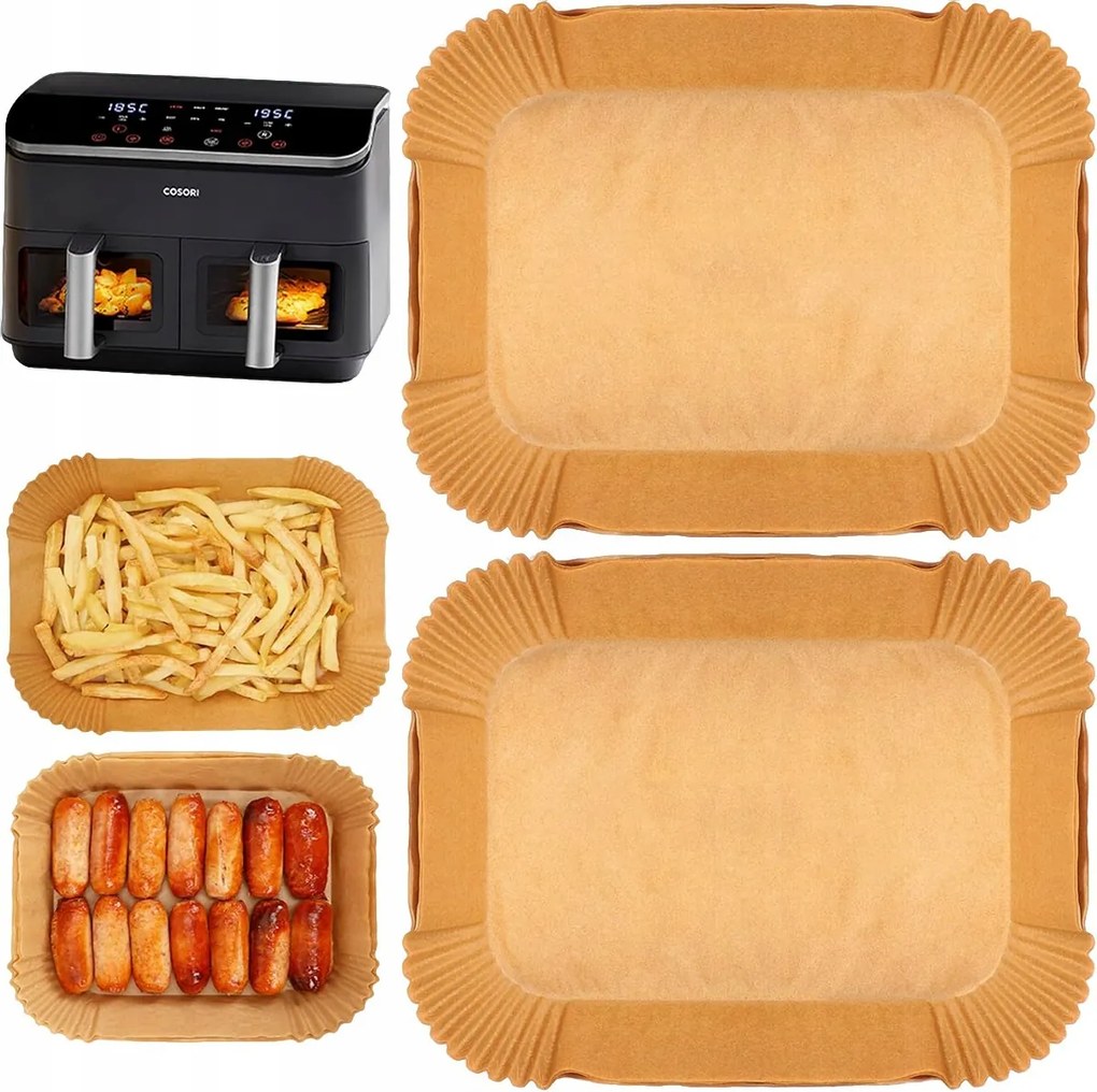 Air Fryer Papírbetét Cosori 8.5L és cookwise 9L 120X készülékekhez