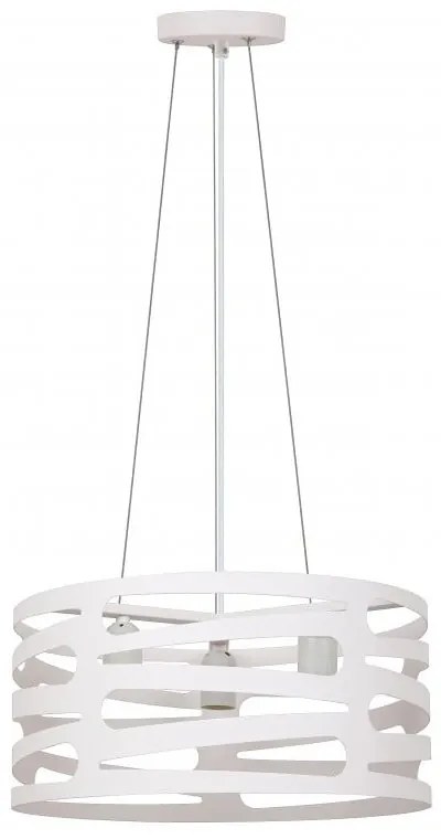 Fehér függőlámpa fém búrával Marisa – GTV