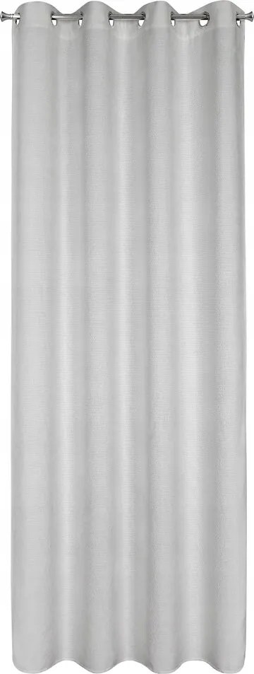 Függöny készre szerelve Aleta 135x250 ezüst zsenília szövet