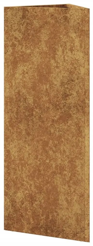Kerti ültető háromszögletű 30x26x75 cm időjárásálló acélból