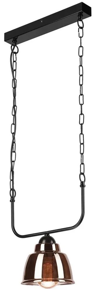 Csillár láncon MARIO 1xE27/60W/230V sárgaréz