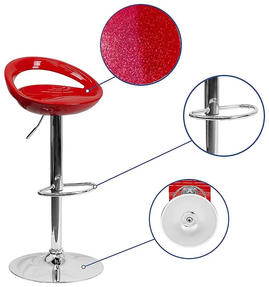 Kitti bárszék 2db, több színben-bordó